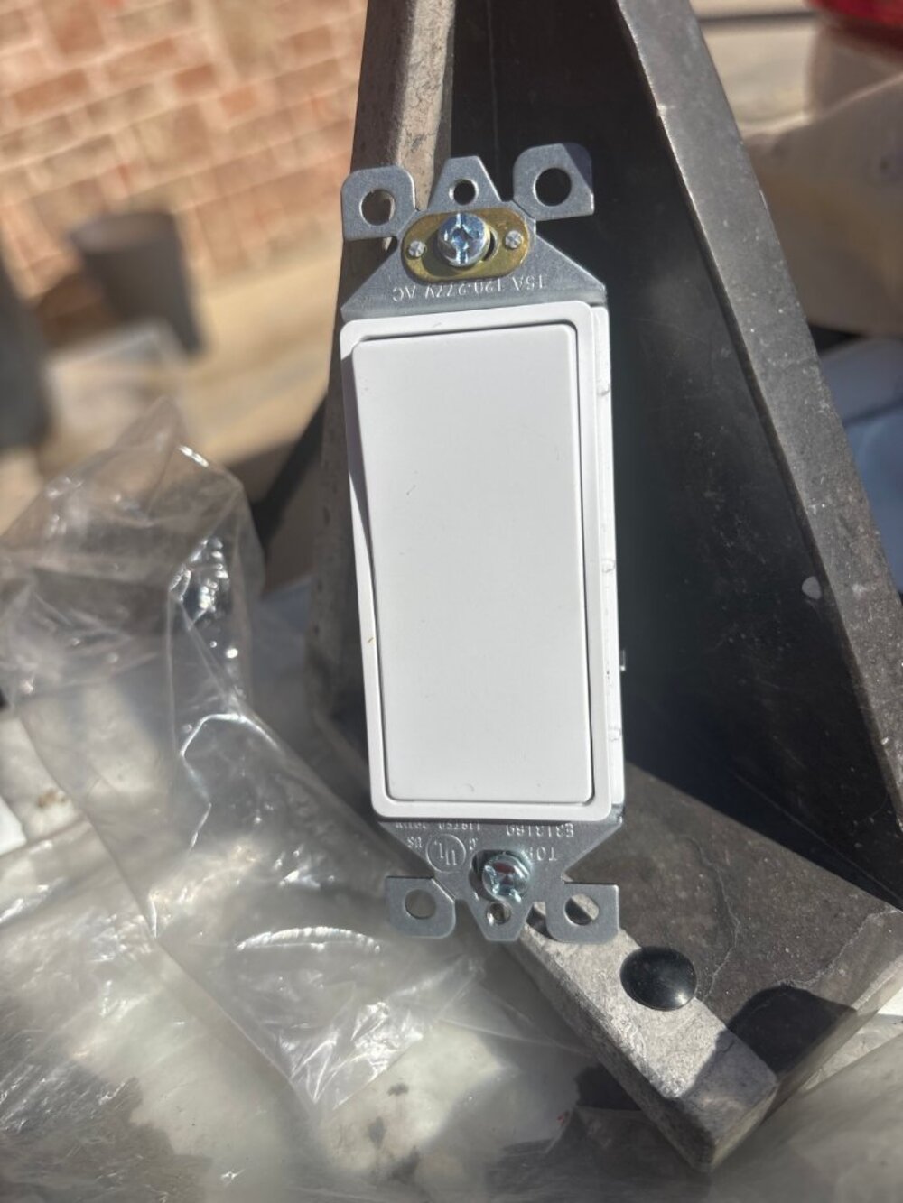 Decora Rocker Light Switches - Lot of 5, White, New